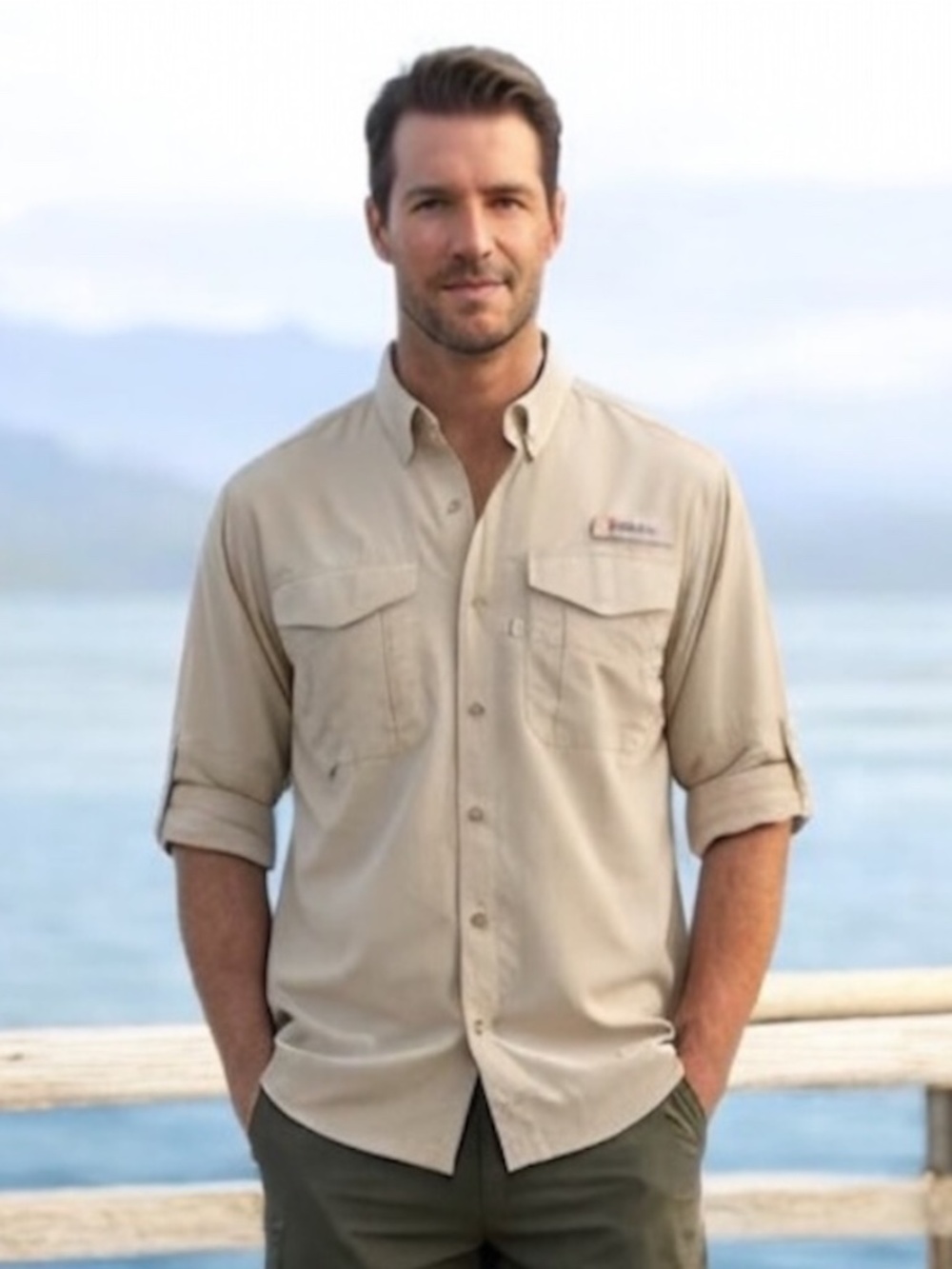 Bimini Bay Outfitters Men’s 3XL Fishing Shirt NWT Beige Vented Performance Gear